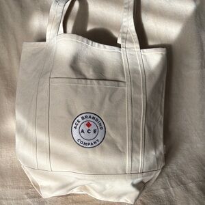 Cream Tote Bag Heavy Thick Construction NWOT